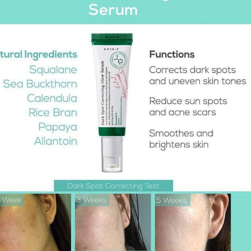 Сыворотка AXIS-Y Dark Spot Correcting Glow для лица 50 мл купить,7500
