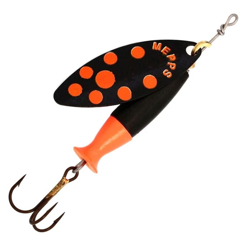 Блесна Mepps Aglia Long Heavy №3 24гр Black/Orange dots-Gold/Orange купить,NaN