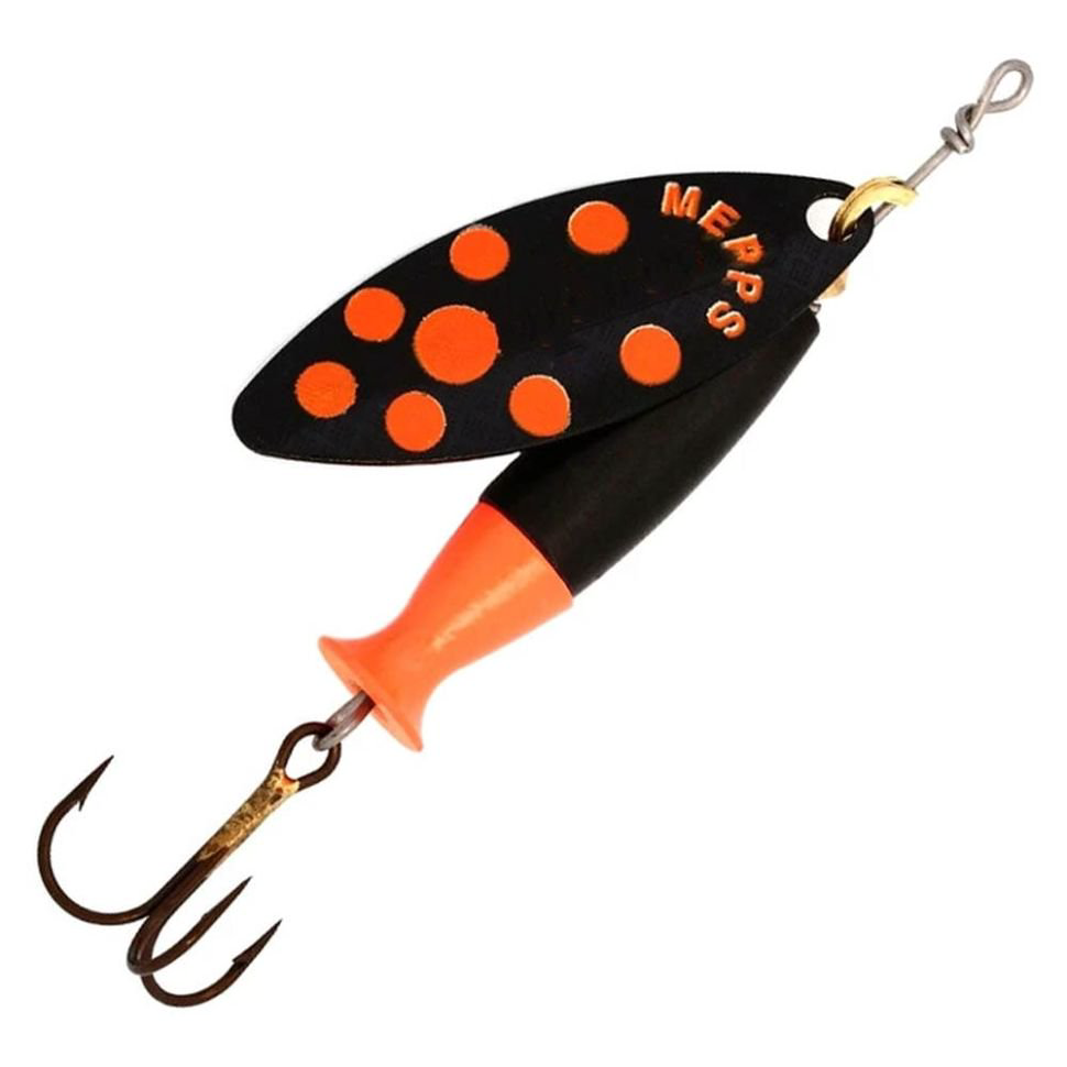 Блесна Mepps Aglia Long Heavy №3 24гр Black/Orange dots-Gold/Orange купить,NaN