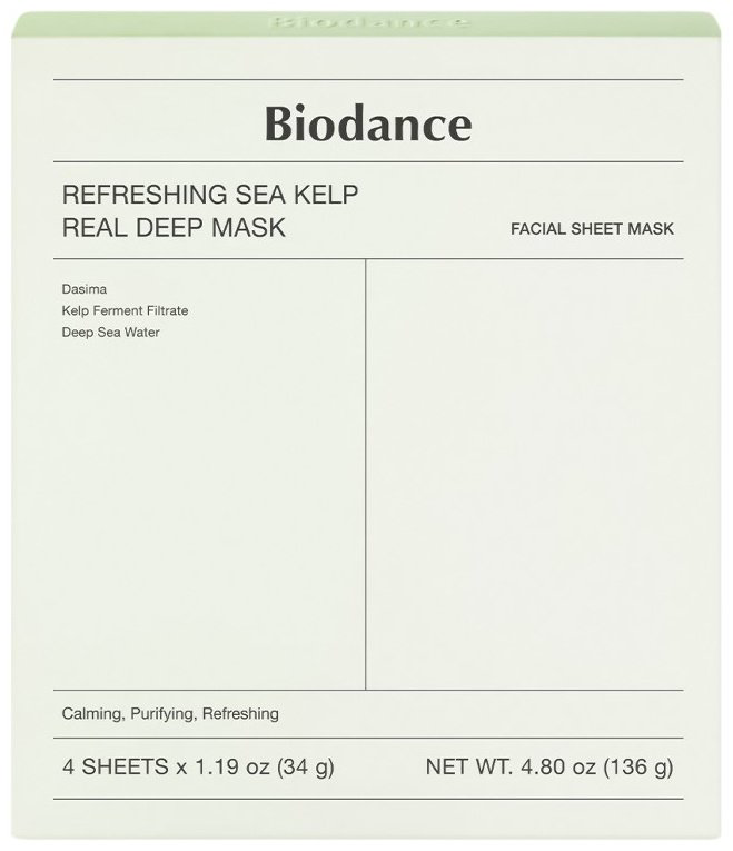 Маска для лица Biodance гидрогелевая Real Deep Mask, Refreshing Sea Mask 1 шт купить,2800