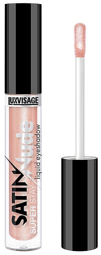 LUXVISAGE тени жидкие Жидкие тени для век SATIN Nude super stay 202 Pastel Peach 3,5г № 202 Pastel Peach