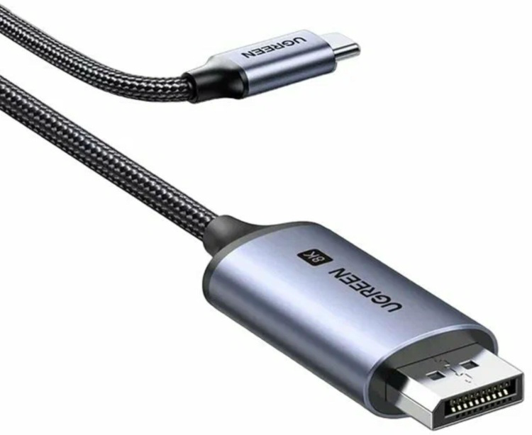 Кабель Ugreen USB Type-C DisplayPort 1m Silver Grey купить,NaN