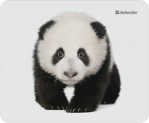 Коврик для мыши Defender Wild Animals Панда 180x220x1 мм рисунок