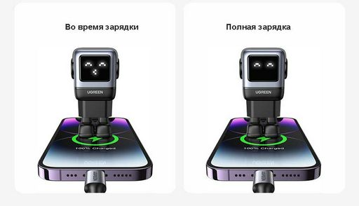 Зарядное устройство Ugreen Nexode RG 65W GaN Silver Black