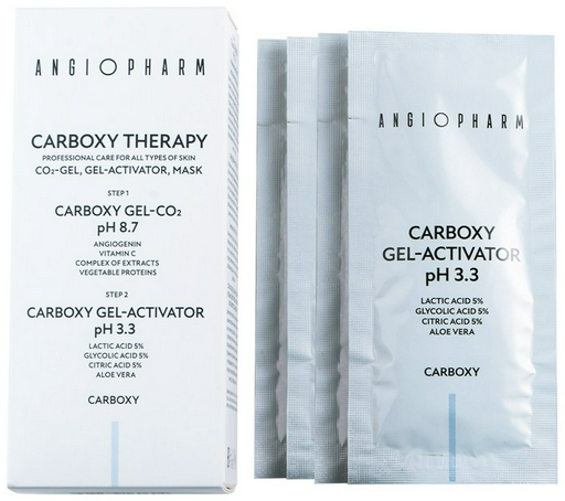 Маска для лица ANGIOPHARM активатор, гелевая Carboxy Gel-Activator pH 3.3 45 мл