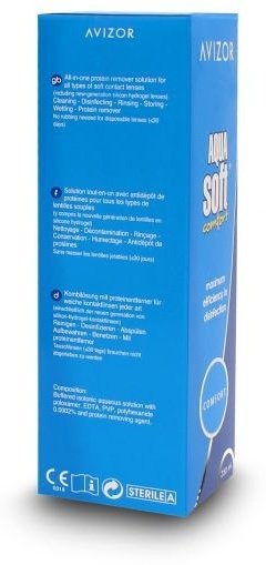 Раствор для линз Avizor Aqua Soft Comfort 250 мл купить,0