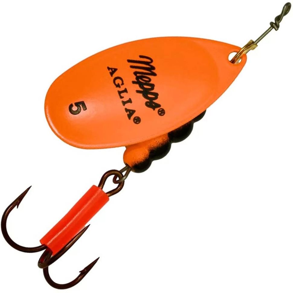Блесна Mepps Aglia №5 CU 13гр Fluo Orange купить,NaN