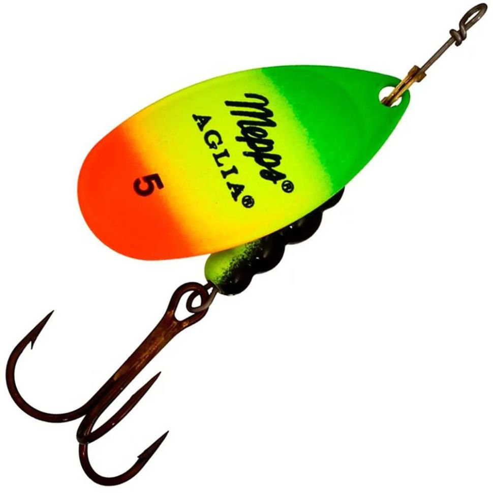 Блесна Mepps Aglia №5 CU 13гр Fluo Tiger купить,NaN
