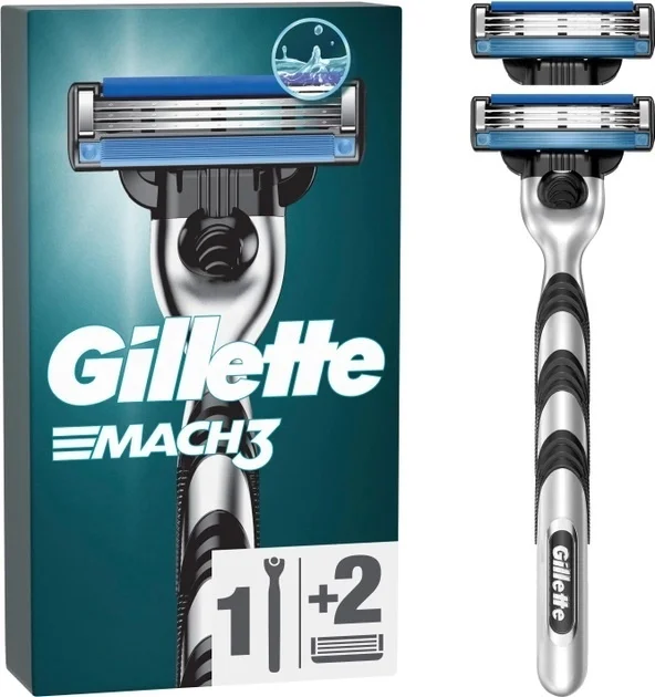 Бритвенный станок Gillette Mach3 + сменные кассеты 2 шт купить,NaN