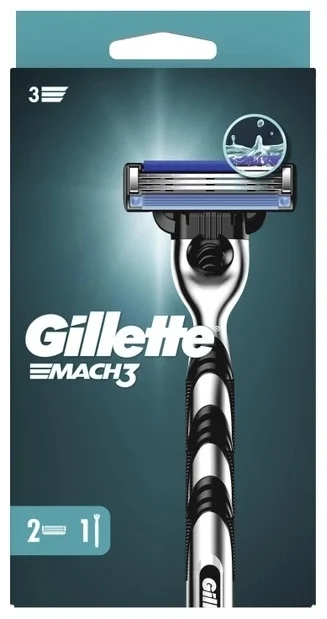 Бритвенный станок Gillette Mach3 + сменные кассеты 2 шт купить,NaN