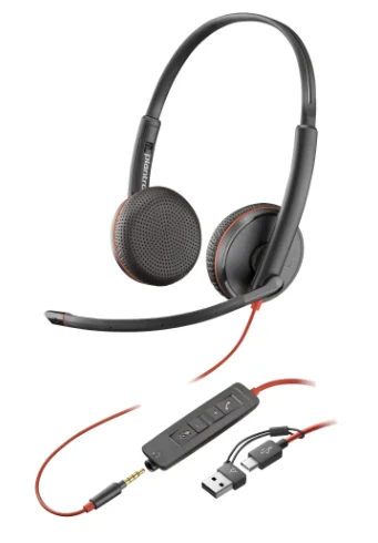 Наушники Poly Blackwire 3225 USB-A/C 8X229AA Black купить,NaN