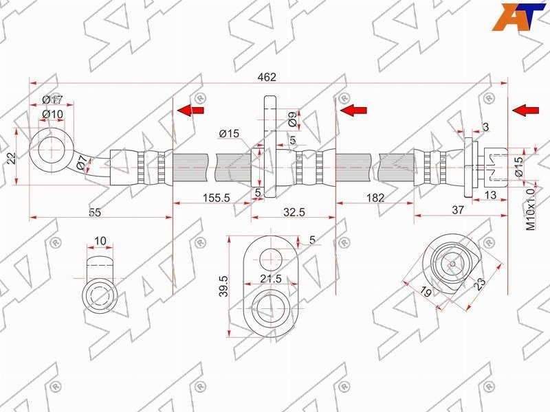 SAT ST01465S10010 передний левый купить,NaN