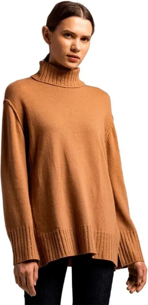 Свитер TWINSET коричневый купить,NaN
