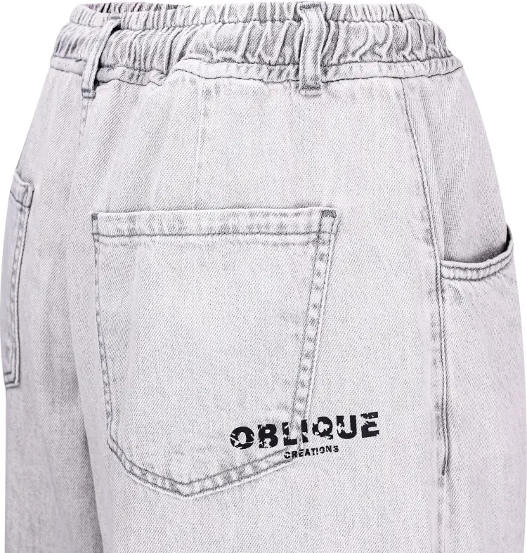 Джинсы прямые OBLIQUE серый купить,NaN