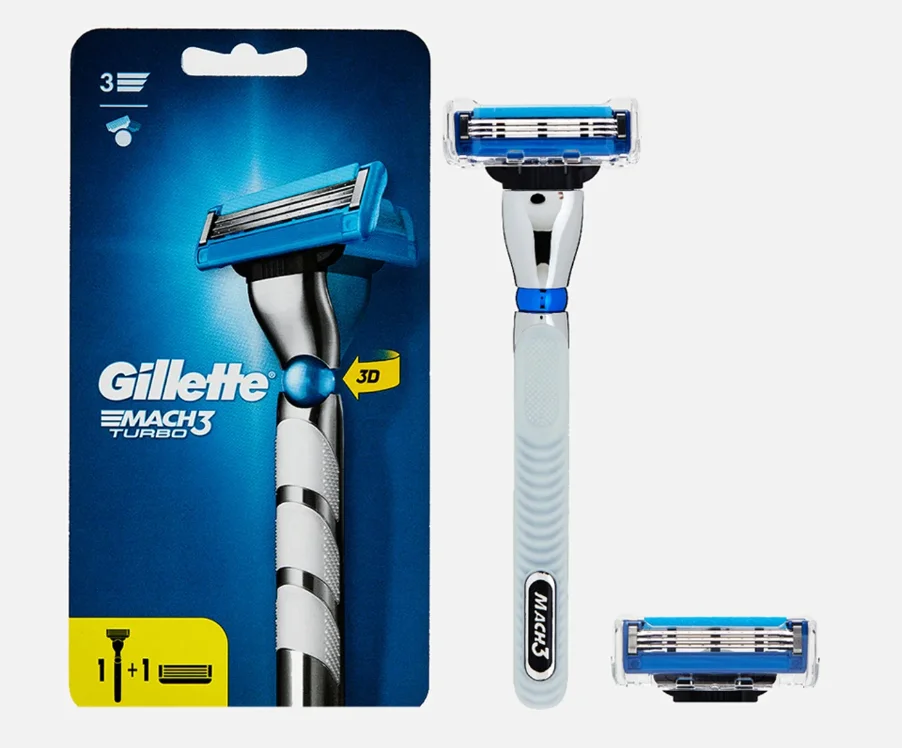 Бритвенный станок Gillette Mach3 Turbo 3d motion + сменные кассеты 2шт    купить,NaN