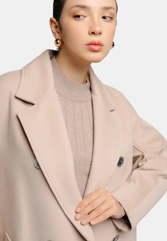 Пальто KEY TALER бежевый купить,NaN