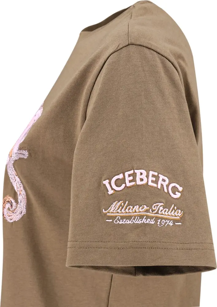 Футболка ICEBERG хаки купить,NaN