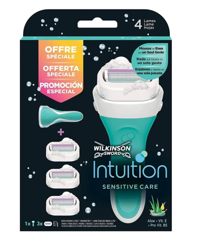 Бритвенный станок Wilkinson Intuition Sensitive Care + сменные кассеты 3 шт купить,NaN