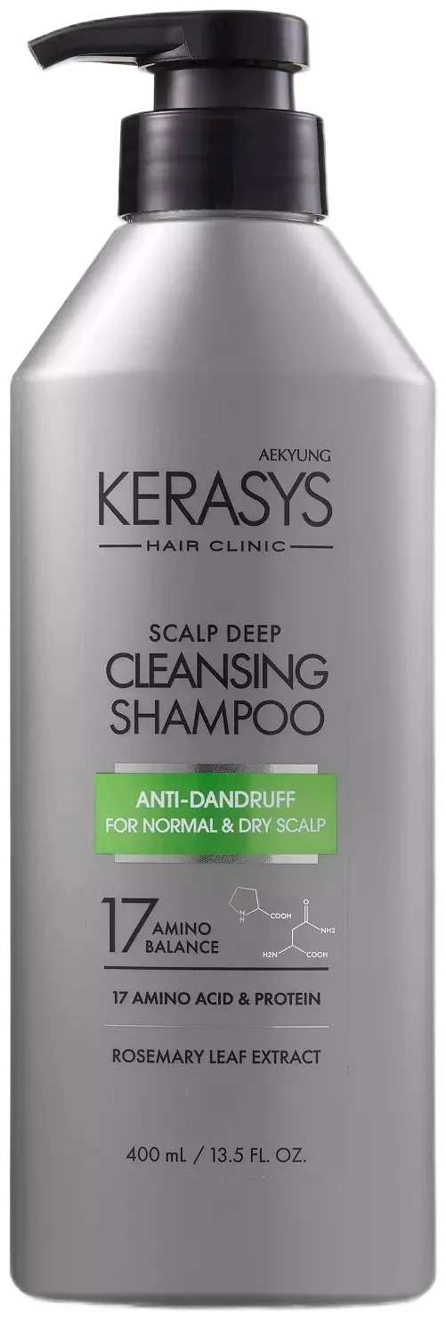 Шампунь KeraSys Scalp Deep Cleansing Rosemary Leaf Extract 400мл купить,NaN