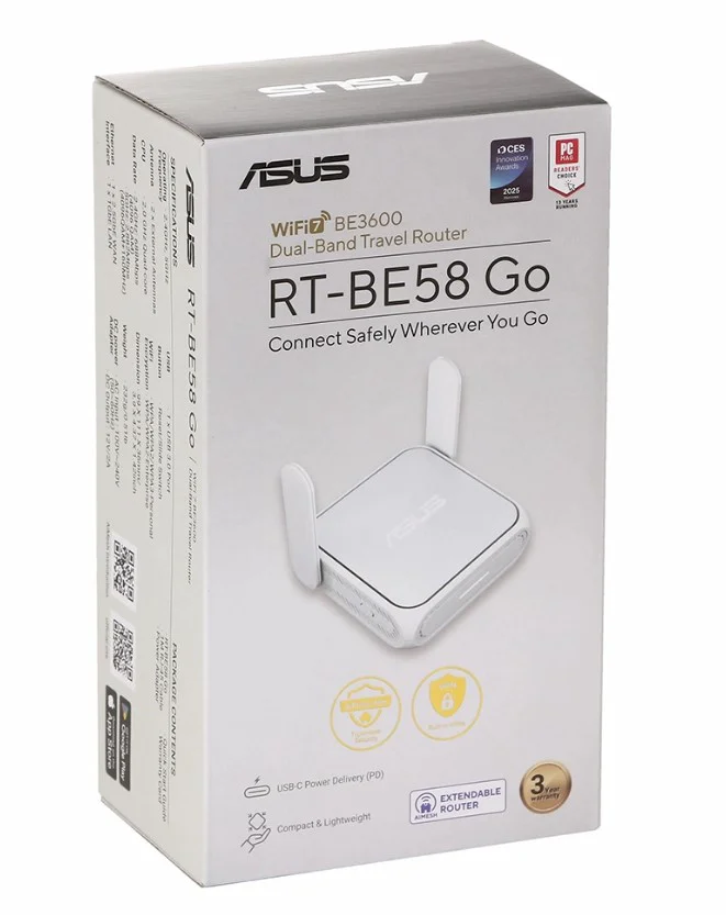 Маршрутизатор Asus RT-BE58 Go 90IG09Q0-MO3C00 белый