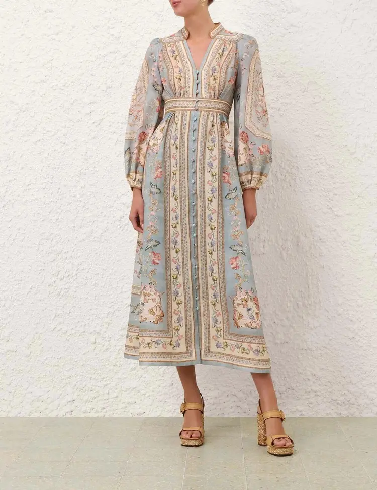 Повседневное платье ZIMMERMANN мультиколор купить,NaN