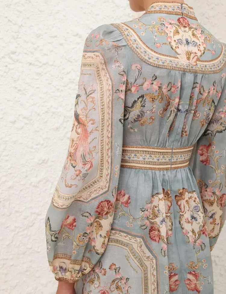 Повседневное платье ZIMMERMANN мультиколор купить,NaN