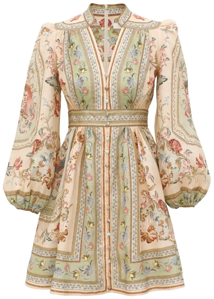 Повседневное платье ZIMMERMANN мультиколор купить,NaN