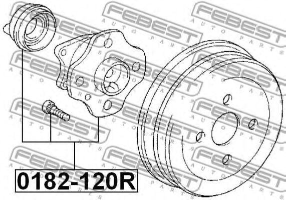 FEBEST ступица 0182-120R купить,NaN