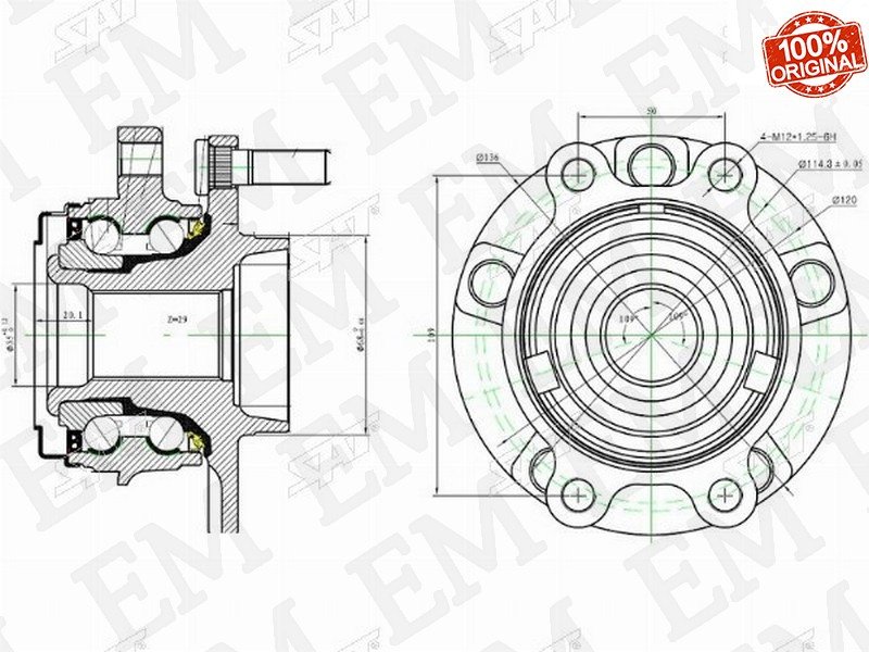 SAT ступица ST-40202-JP01A купить,NaN