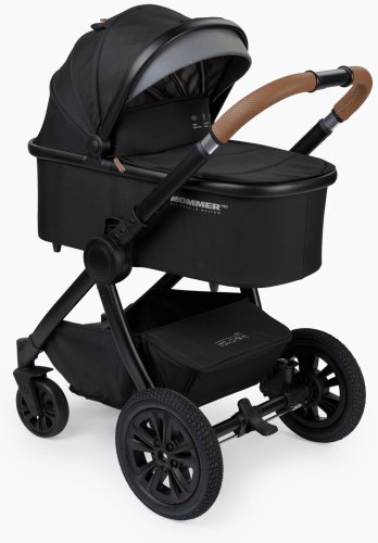 Коляска универсальная 2 в 1 Happy baby Mommer Pro, черный купить,NaN