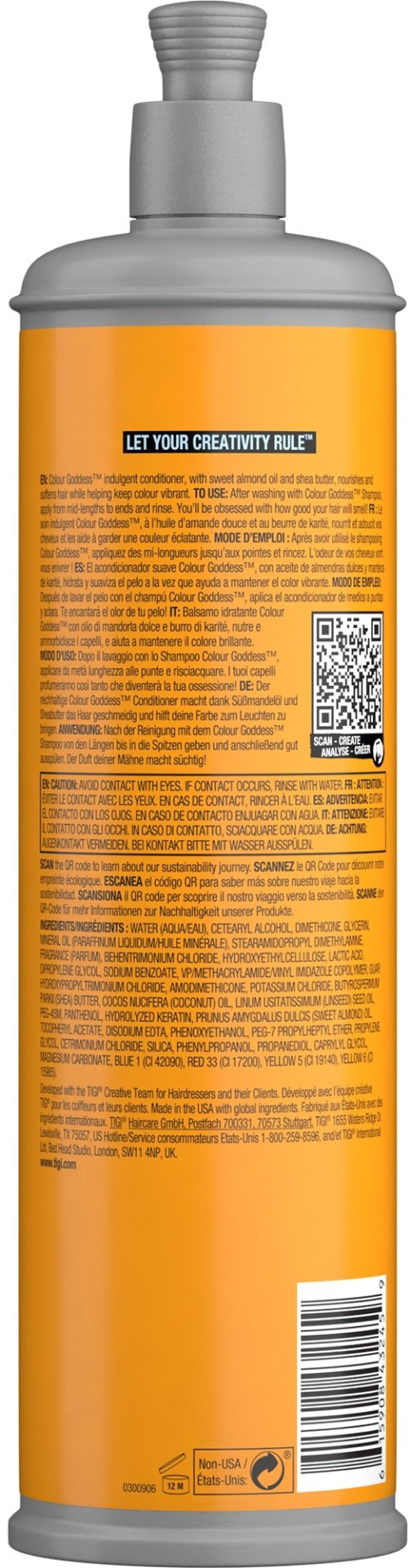 TIGI Кондиционер Bed Head для окрашенных волос Colour Goddess кондиционер 400 мл купить,NaN