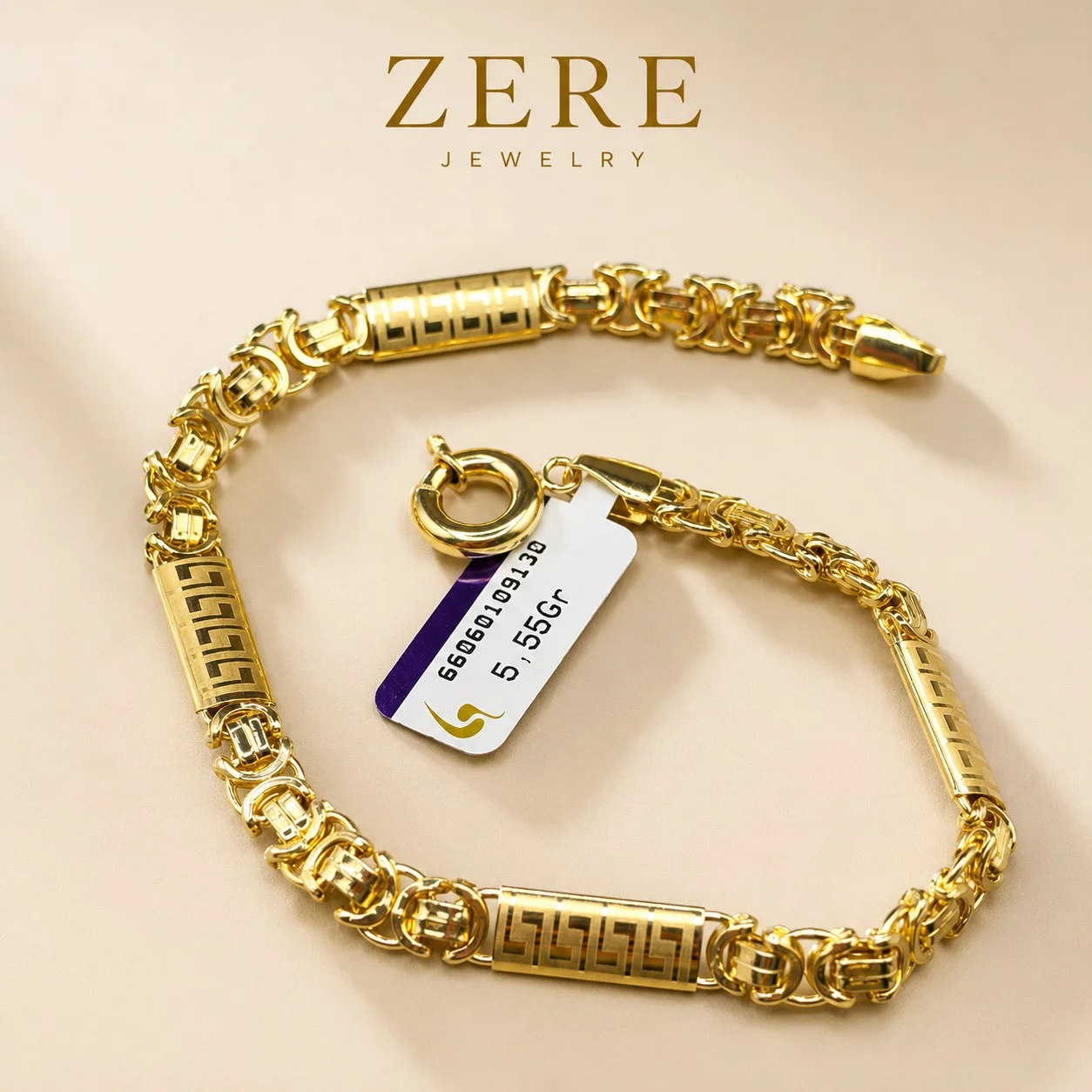 Браслет Zere ZR140707 жёлтое золото 5.55гр 18см - ForteMarket Браслет Zere ZR140707 жёлтое золото 5.55гр 18см купить,464750