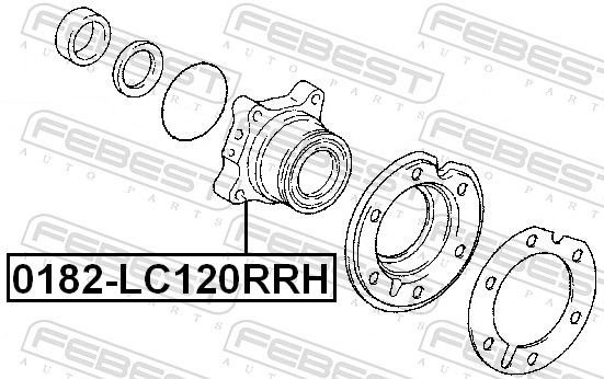 FEBEST ступица 0182-LC120RRH купить,NaN