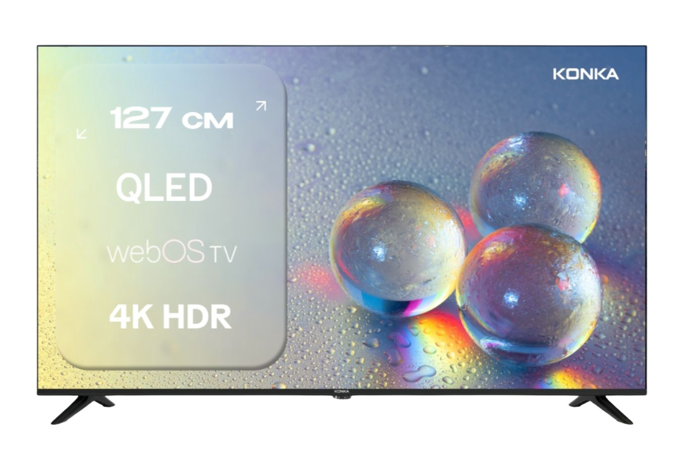 Телевизор Konka 50" KT50-Q682WB QLED 4K UltraHD Black