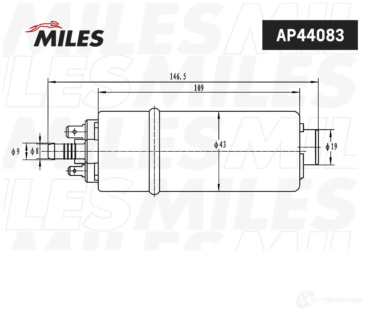 Топливный насос MILES AP44083 купить,NaN