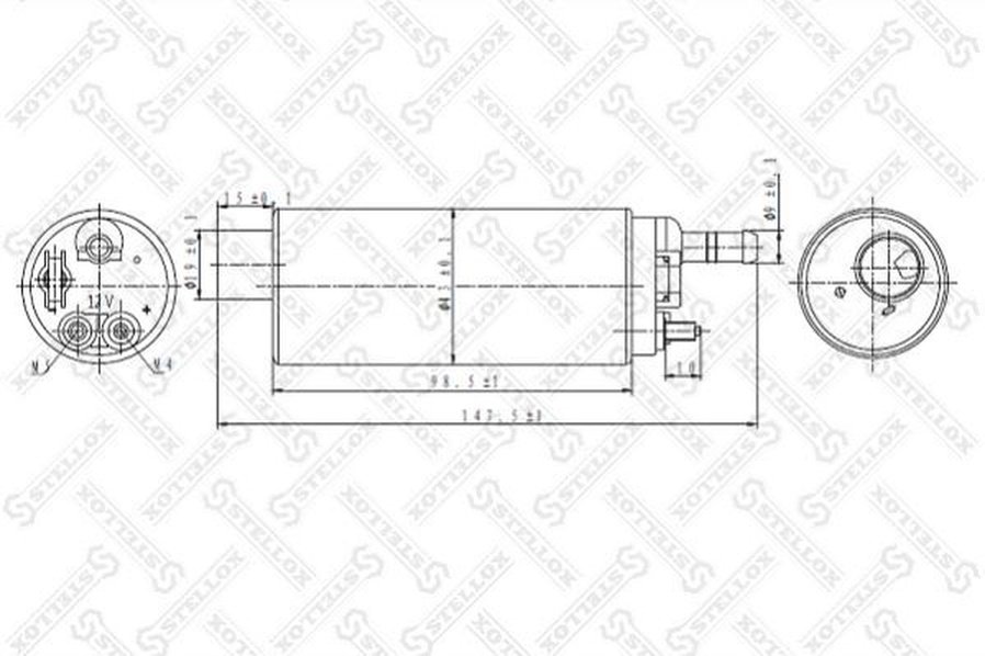 Топливный насос Stellox 10-01044-SX купить,NaN