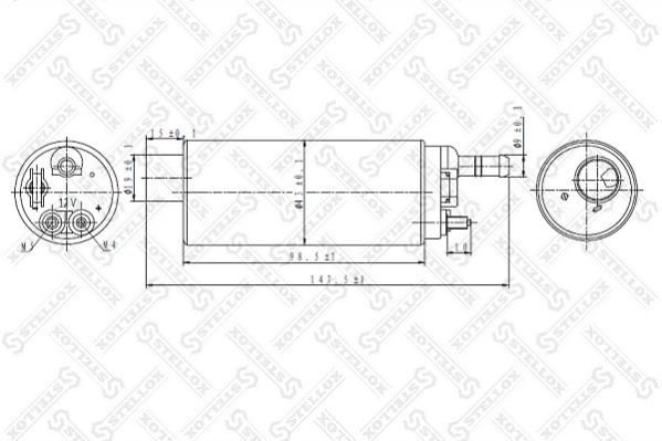 Топливный насос Stellox 10-01044-SX купить,15680