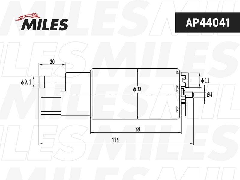 Топливный насос MILES AP44041 купить,NaN