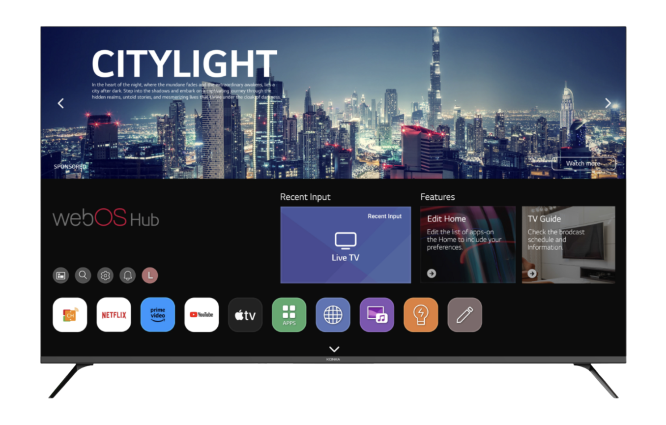 Телевизор Konka 50" KT50-Q682WB QLED 4K UltraHD Black - ForteMarket Телевизор Konka 50" KT50-Q682WB QLED 4K UltraHD Black купить,0