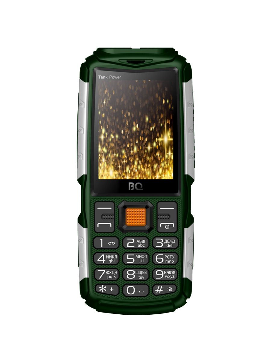 Мобильный телефон BQ 2430 Tank Power Green-Silver купить,NaN