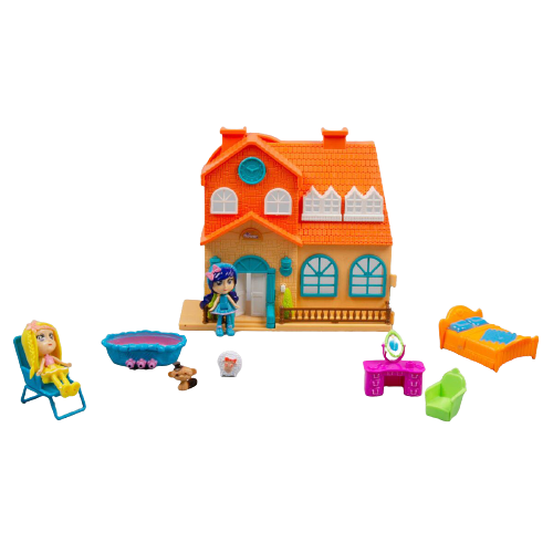  Игровой набор Barmila Домик для мини-куклы с 2 куклами 60218E купить,NaN