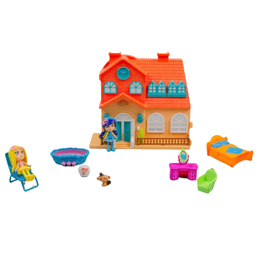  Игровой набор Barmila Домик для мини-куклы с 2 куклами 60218D купить,NaN