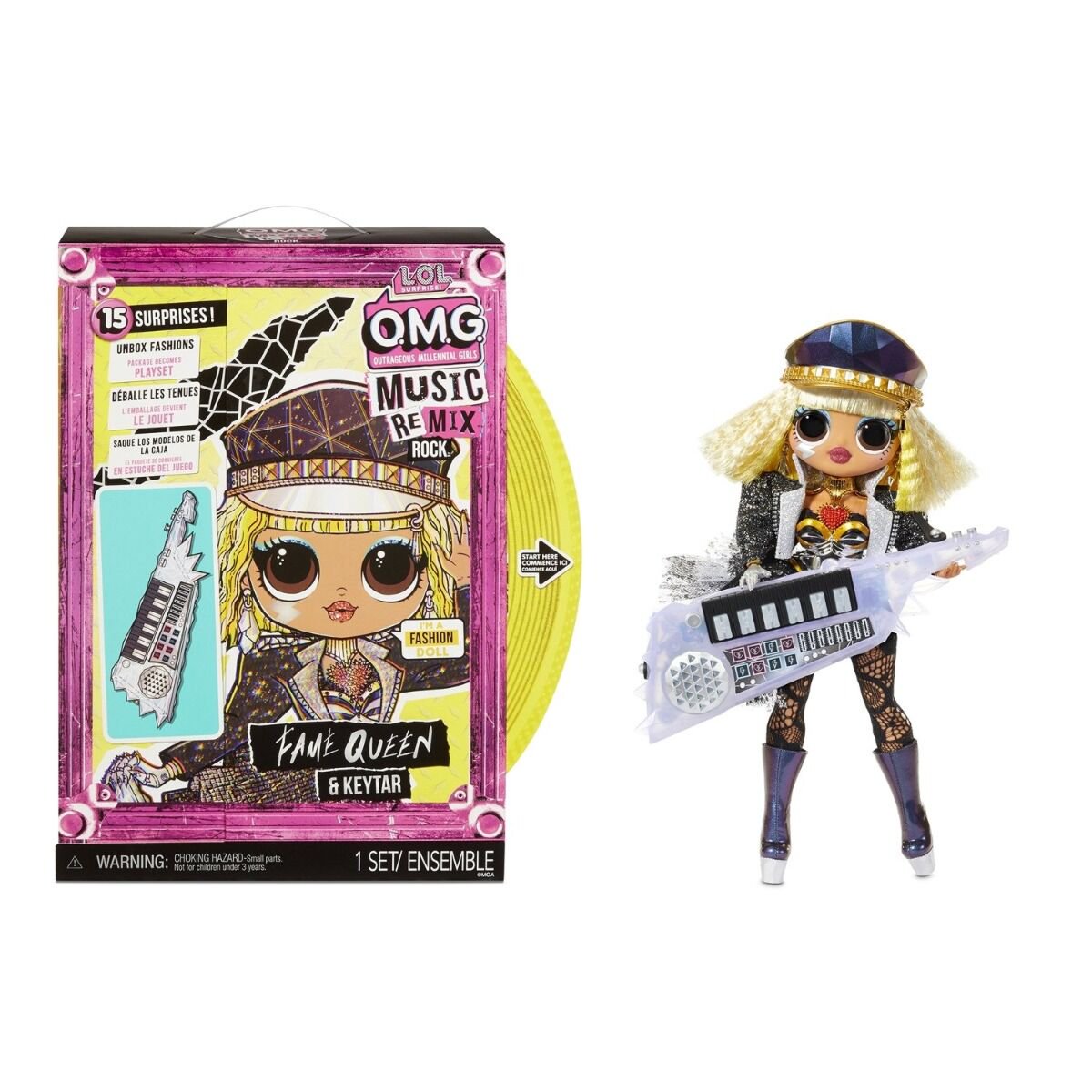 Кукла L.O.L. Surprise OMG Remix Rock-Fame Queen and Keytar 577607 25см купить,NaN
