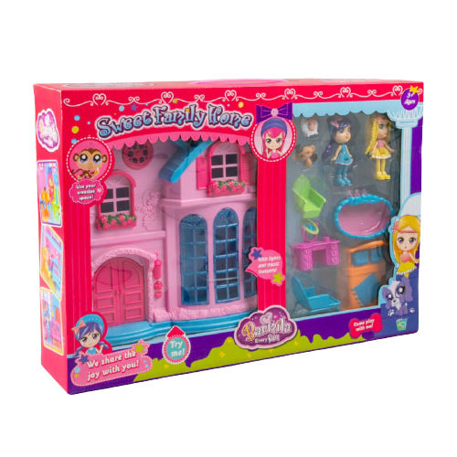  Игровой набор Barmila Домик для мини-куклы с 2 куклами 60219D купить,NaN