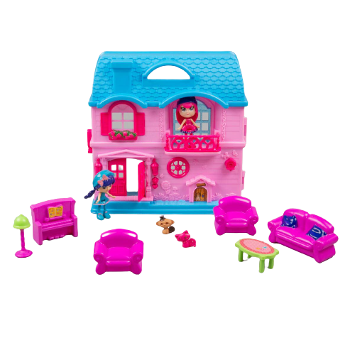  Игровой набор Barmila Домик для мини-куклы с 2 куклами 60219C купить,NaN