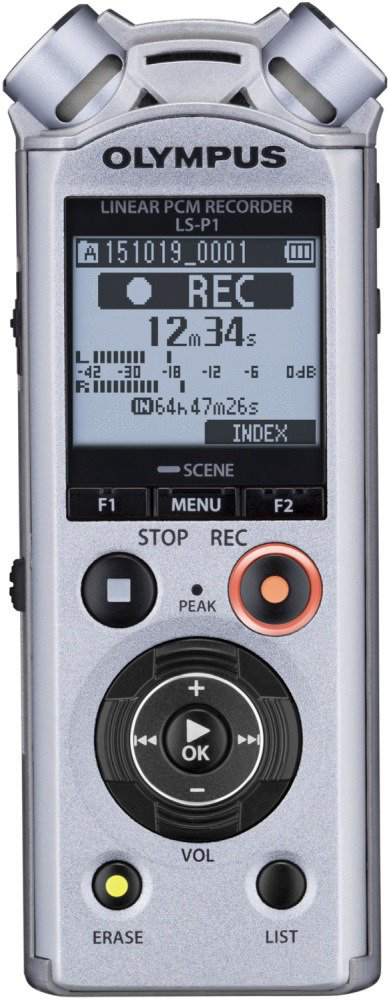 Диктофон Olympus LS-P1 с микрофоном Lavalier серебристый купить,NaN