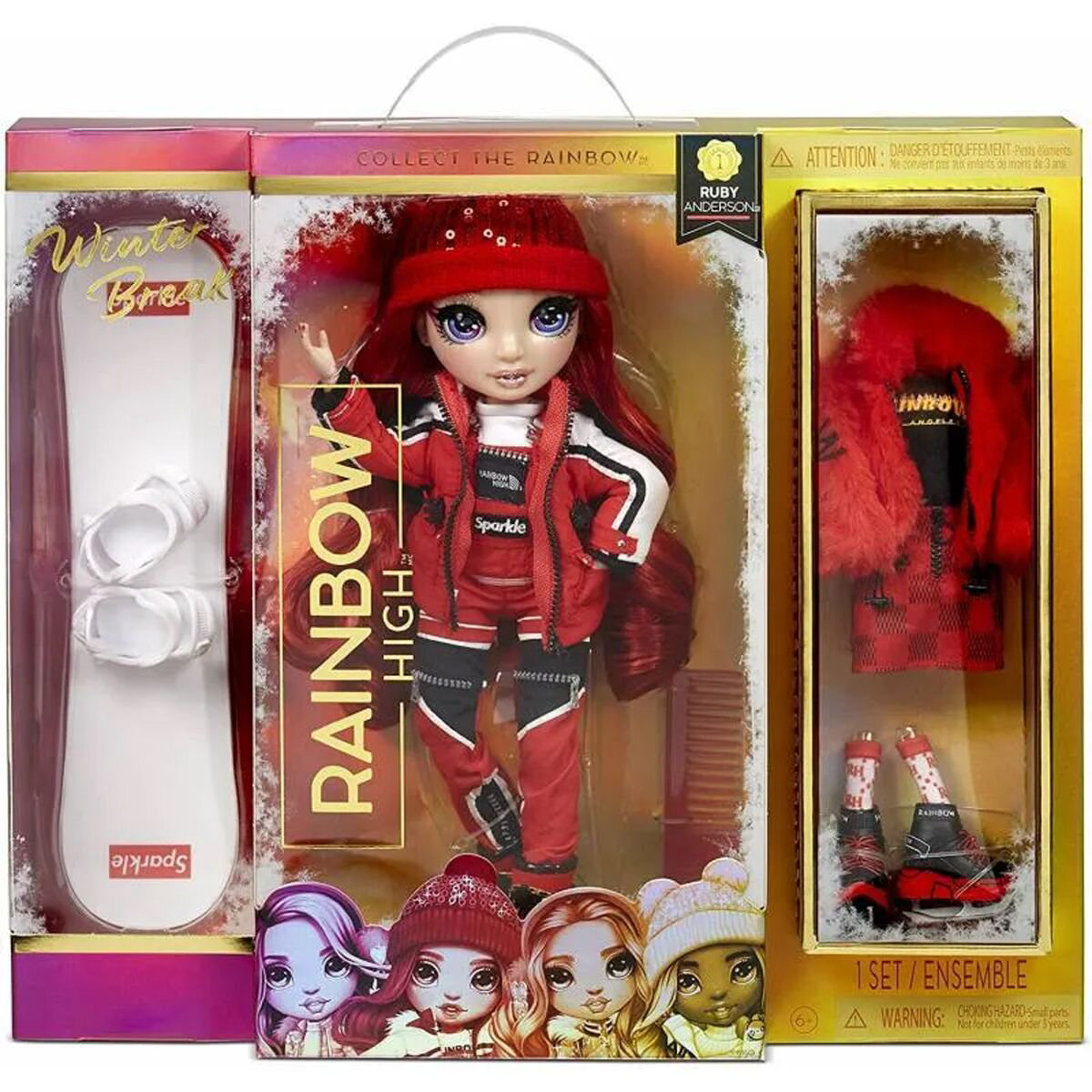 Кукла Rainbow High Winter Break Fashion Doll-Ruby Anderson Red 26см  купить,NaN
