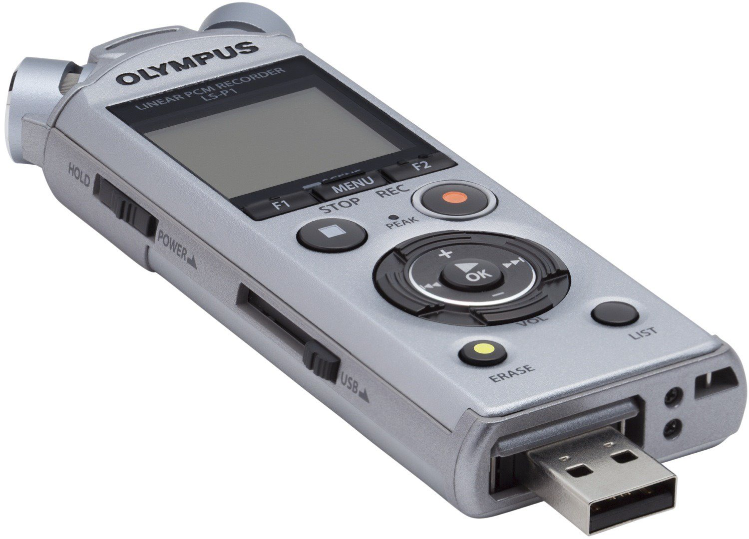 Диктофон Olympus LS-P1 с микрофоном Lavalier серебристый купить,NaN
