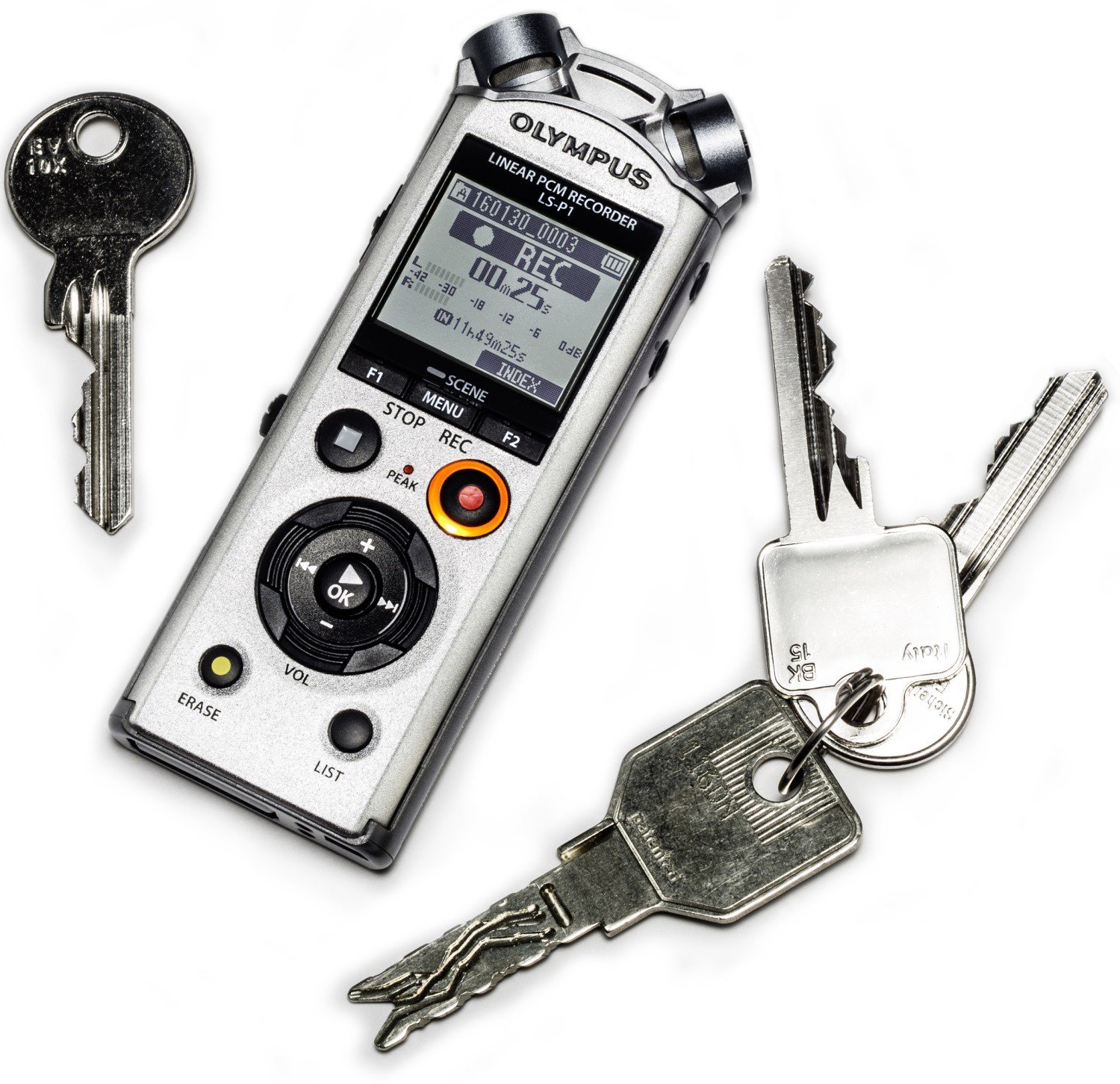 Диктофон Olympus LS-P1 с микрофоном Lavalier серебристый купить,NaN