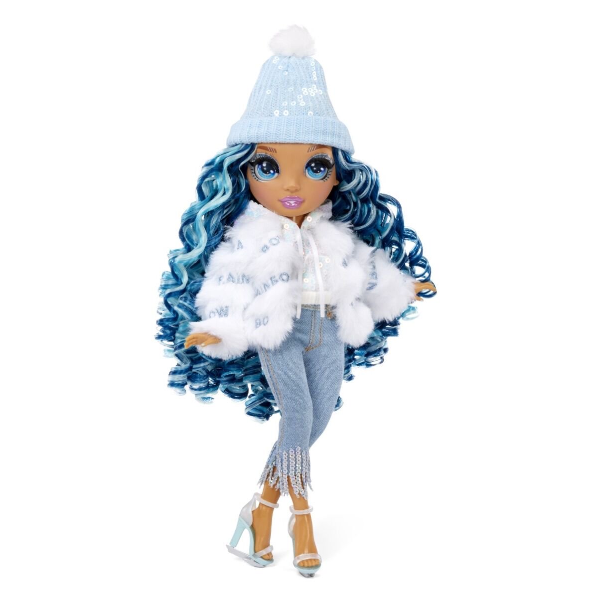 Кукла Rainbow High Winter Break Fashion Doll Skyler Bradshaw Blue 28см  купить,NaN